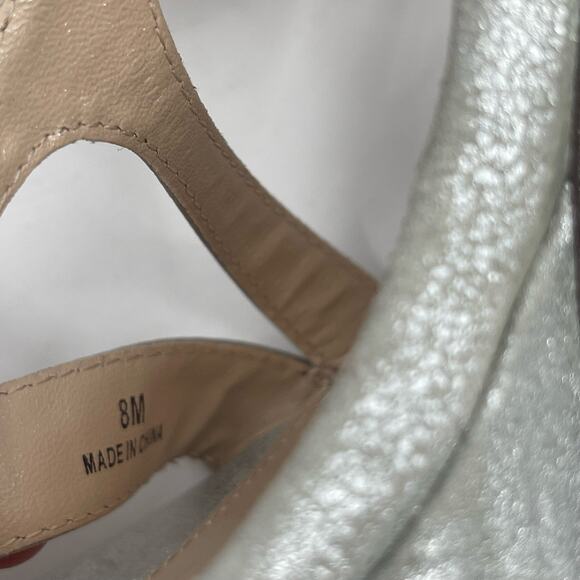 PELLE MODA Heels Size 8 Onora Platform Silver Rhinestone Crystals Strappy Ankle - Picture 11 of 15